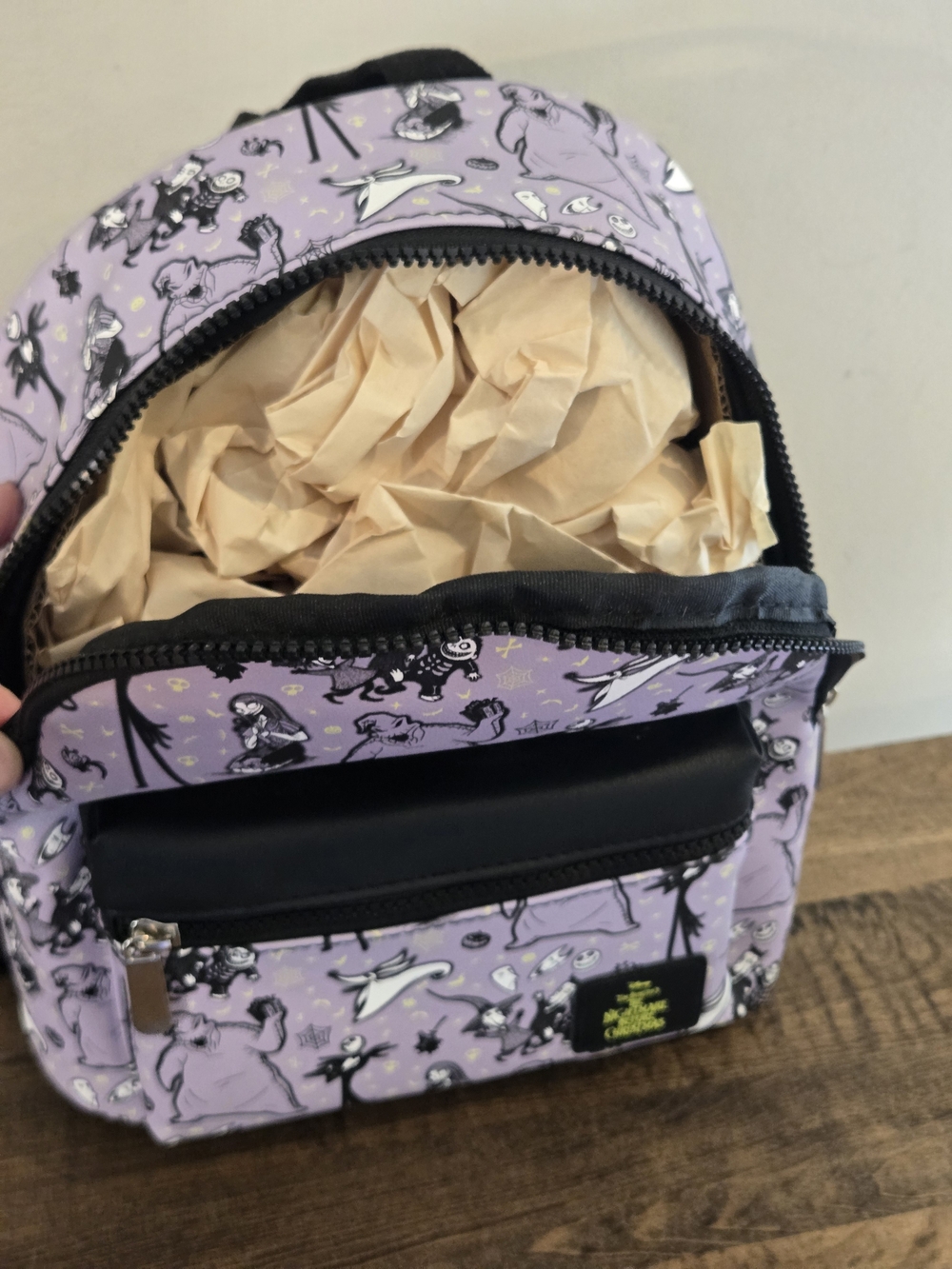 Loungefly Purple The Nightmare Before Christmas Backpack Disney - Picture 7 of 7